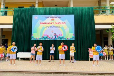 SINH HOẠT DƯỚI CỜ CHỦ ĐỀ: “AN TOÀN GIAO THÔNG” – LAN TỎA THÔNG ĐIỆP VĂN MINH – TRÁCH NHIỆM